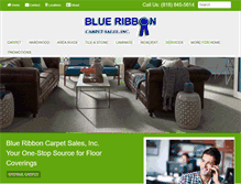Tablet Screenshot of blueribboncarpets.com